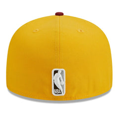 Boston Celtics Fall Leaves 2-Tone 59FIFTY Fitted Hat Yellow/Red