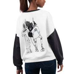 Las Vegas Raiders G-III 4Her by Carl Banks Women's A-Game Pullover Sweatshirt White