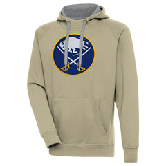 NHL Buffalo Sabres Antigua Victory Pullover Hoodie - Khaki