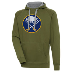 NHL Buffalo Sabres Antigua Victory Pullover Hoodie - Olive