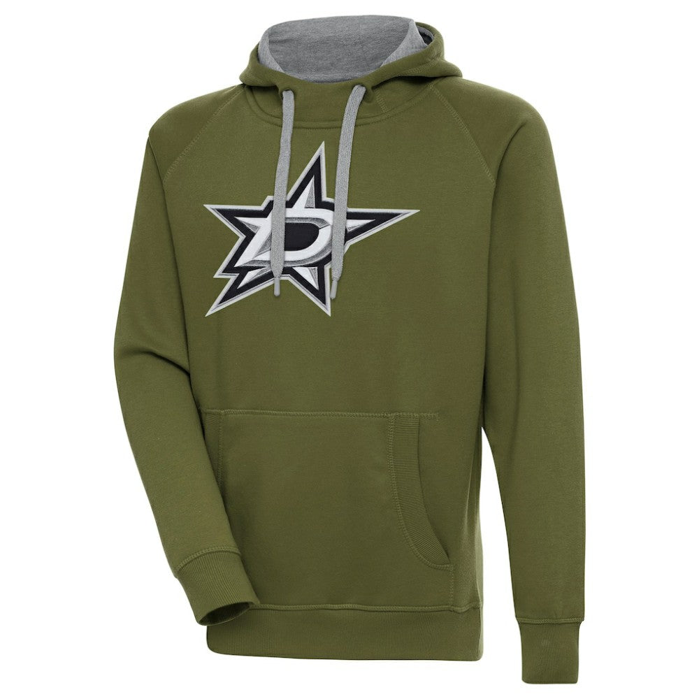 NHL Dallas Stars Antigua Victory Pullover Hoodie - Olive