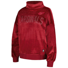Arizona Cardinals DKNY Sport Women's Deliliah Rhinestone Funnel Neck Pullover Sweatshirt Cardinal