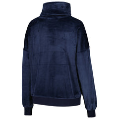Tennessee Titans DKNY Sport Women's Deliliah Rhinestone Funnel Neck Pullover Sweatshirt Navy