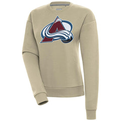NHL Colorado Avalanche Antigua Women's Victory Pullover Sweatshirt - Khaki
