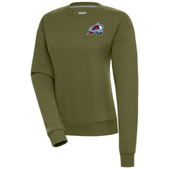 NHL Colorado Avalanche Antigua Women's Victory Pullover Sweatshirt - Olive