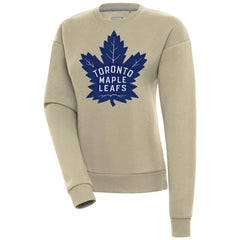 NHL Toronto Maple Leafs Antigua Women's Victory Pullover Sweatshirt - Khaki
