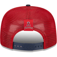 Los Angeles Angels New Era Speed Golfer Trucker Snapback Hat - Red Hats