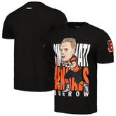 Joe Burrow Cincinnati Bengals Pro Standard Avatar Remix Player Graphic T-Shirt Black