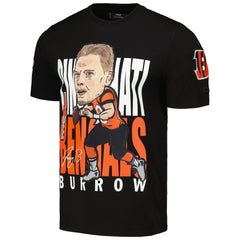 Joe Burrow Cincinnati Bengals Pro Standard Avatar Remix Player Graphic T-Shirt Black