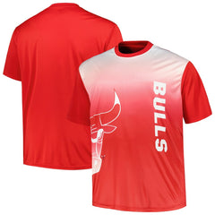 Chicago Bulls Big & Tall Sublimated T-Shirt Red