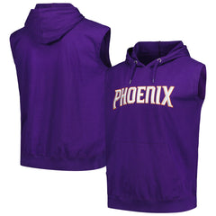 Phoenix Suns Jersey Muscle Pullover Hoodie Purple
