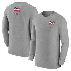 Paris Saint-Germain Legend Long Sleeve T-Shirt Heather Gray shop