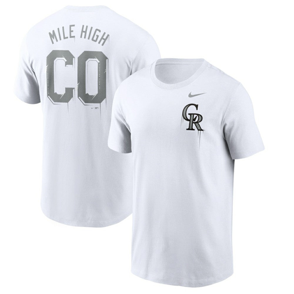 Colorado Rockies Nike Mile High Hometown T-Shirt - White T-shirts