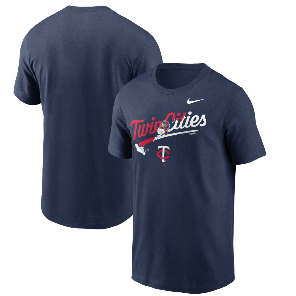 Minnesota Twins Nike Twin Cities Snow Hometown T-Shirt - Navy T-shirts