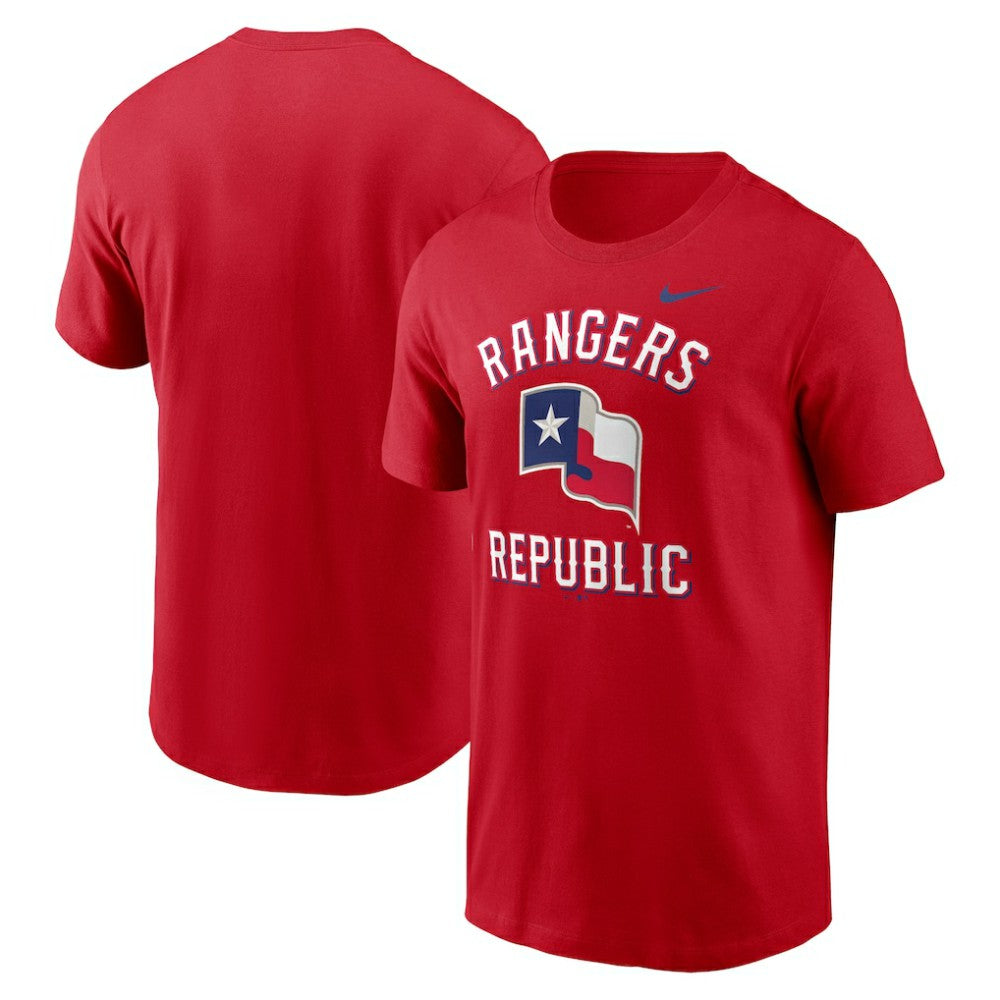 Texas Rangers Nike Lone Star Flag Hometown T-Shirt - Red T-shirts