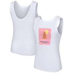 Houston Astros Lusso Style Women's Lindy Tank Top - White Tanks