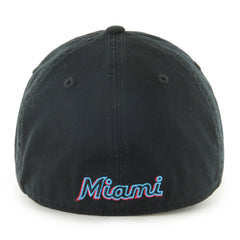 Miami Marlins '47 Franchise Logo Fitted Hat - Black Hats