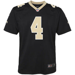 NFL Derek Carr New Orleans Saints Youth Game Jersey - Black