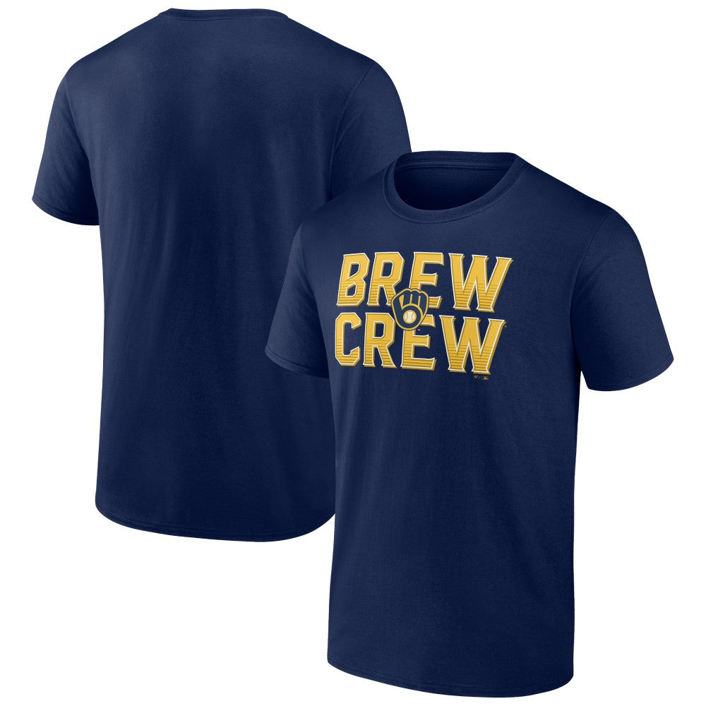 Milwaukee Brewers Hometown Brew Crew Fancy T-Shirt - Navy T-shirts