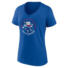 Texas Rangers Women's Hometown Pride V-Neck T-Shirt - Royal T-shirts