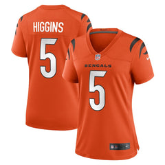 NFL Tee Higgins Cincinnati Bengals Women's Alternate Game Jersey - Orange