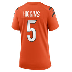 NFL Tee Higgins Cincinnati Bengals Women's Alternate Game Jersey - Orange