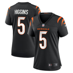 NFL Tee Higgins Cincinnati Bengals Women's Game Player Jersey - Black