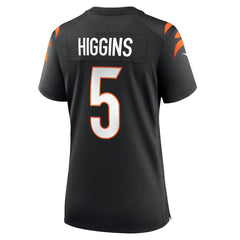 NFL Tee Higgins Cincinnati Bengals Women's Game Player Jersey - Black