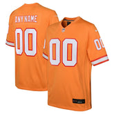 NFL Tampa Bay Buccaneers Youth Custom Throwback Game Jersey - Orange