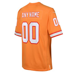 NFL Tampa Bay Buccaneers Youth Custom Throwback Game Jersey - Orange