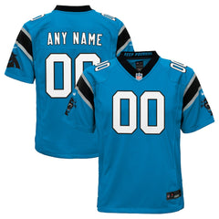 NFL Carolina Panthers Youth Alternate Custom Game Jersey - Blue