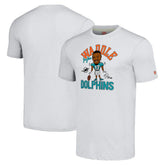 Jaylen Waddle Miami Dolphins Homage Unisex Caricature Player Tri-Blend T-Shirt Anthracite