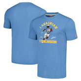 LaDainian Tomlinson Los Angeles Chargers Homage Unisex Unisex Caricature Retired Player Tri-Blend T-Shirt Powder Blue