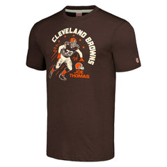Joe Thomas Cleveland Browns Homage Unisex Caricature Retired Player Tri-Blend T-Shirt Brown