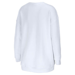 Tampa Bay Buccaneers WEAR by Erin Andrews Women's Domestic Pullover Sweatshirt White