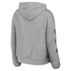 Las Vegas Raiders WEAR by Erin Andrews Women's Full-Zip Hoodie Heather Gray