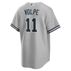 MLB Anthony Volpe New York Yankees Nike Road Replica Jersey - Gray