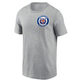 Detroit Tigers Nike Cooperstown Collection Large Logo 2-Hit T-Shirt - Heather Gray T-shirts