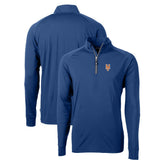 New York Mets Cutter & Buck Adapt Eco Knit Stretch Recycled Quarter-Zip Pullover Top - Royal Pullover