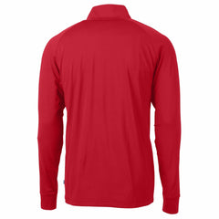Cleveland Guardians Cutter & Buck Adapt Eco Knit Stretch Recycled Quarter-Zip Pullover Top - Red Pullover
