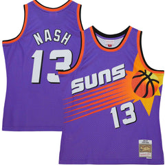 NBA Steve Nash Phoenix Suns Hardwood Classics 1996/97 Tropical Swingman Jersey - Purple