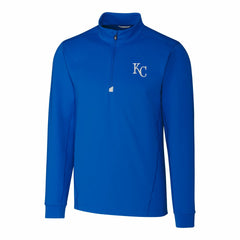 Kansas City Royals Cutter & Buck Traverse Stretch Quarter-Zip Pullover Top - Royal Pullover