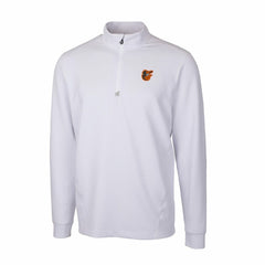 Baltimore Orioles Cutter & Buck Traverse Stretch Quarter-Zip Pullover Top - White Pullover