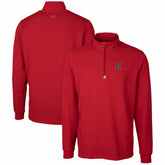 Cleveland Guardians Cutter & Buck Traverse Stretch Quarter-Zip Pullover Top - Red Pullover