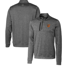 Baltimore Orioles Cutter & Buck Stealth Heathered Quarter-Zip Pullover Top - Gray Pullover