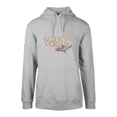 Washington Nationals Levelwear City Connect Podium Core Logo Pullover Hoodie - Heather Gray Hoodies