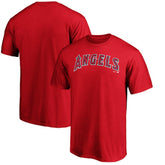 Los Angeles Angels Official Team Wordmark T-Shirt - Red T-shirts