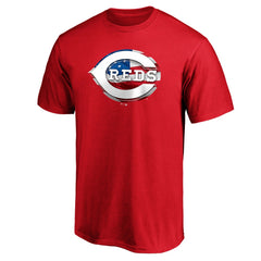 Cincinnati Reds Banner Wave T-Shirt - Red T-shirts