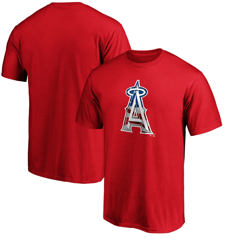 Los Angeles Angels Banner Wave T-Shirt - Red T-shirts