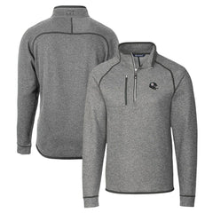 Pittsburgh Steelers Cutter & Buck Helmet Mainsail Sweater-Knit Half-Zip Pullover Jacket Silver